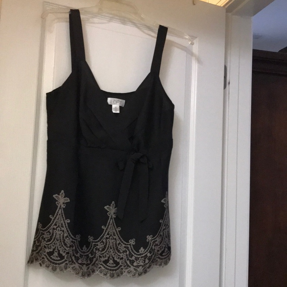 Loft black tank top